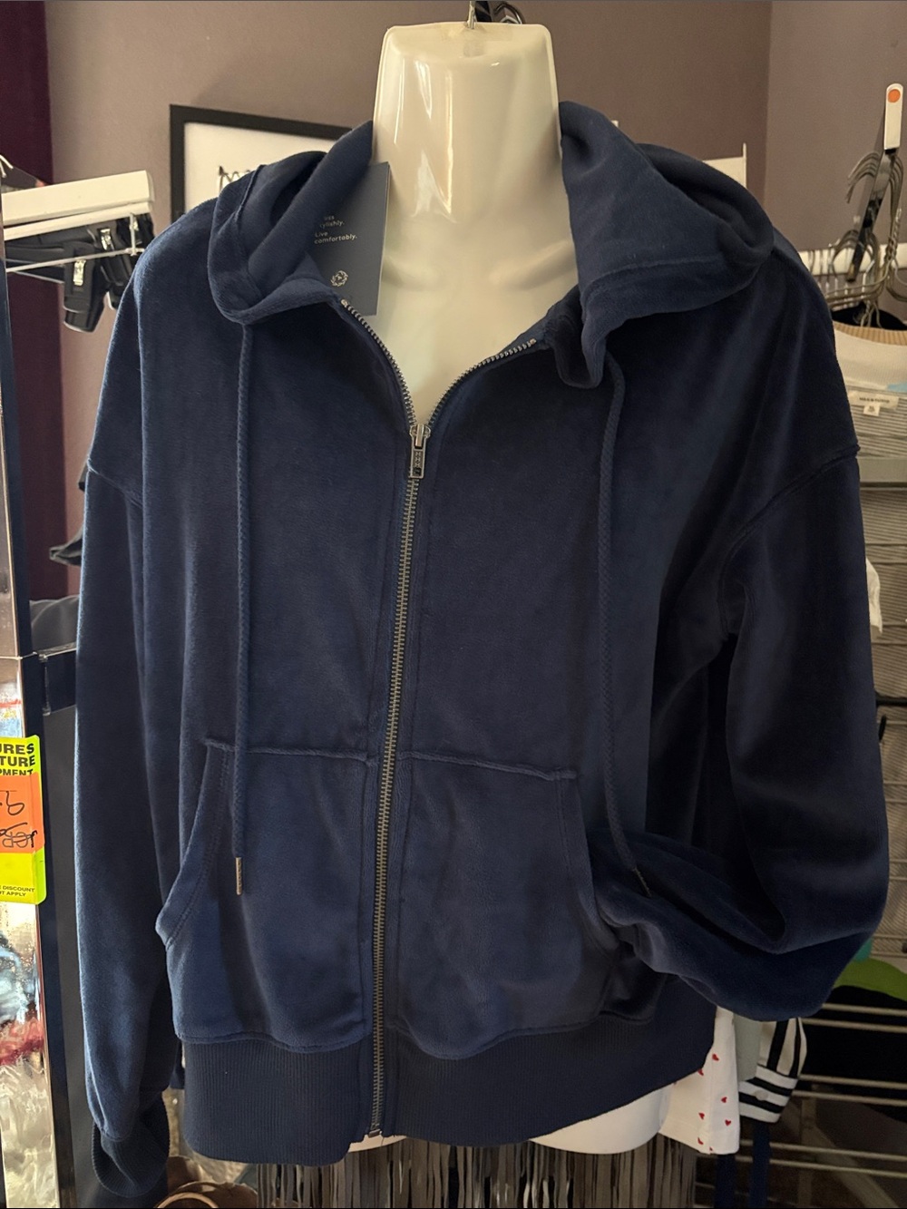 Universal Thread Navy Blue Hoodie with Leisure Studio Tag